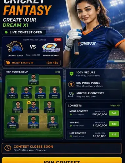 FF55 (ff 55 bet) fantasy cricket & matchday visual 3